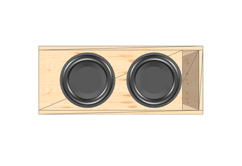 10" Dual Compact High Performance Glue it & Screw It Sub Enclosure - EZ DB's Designs