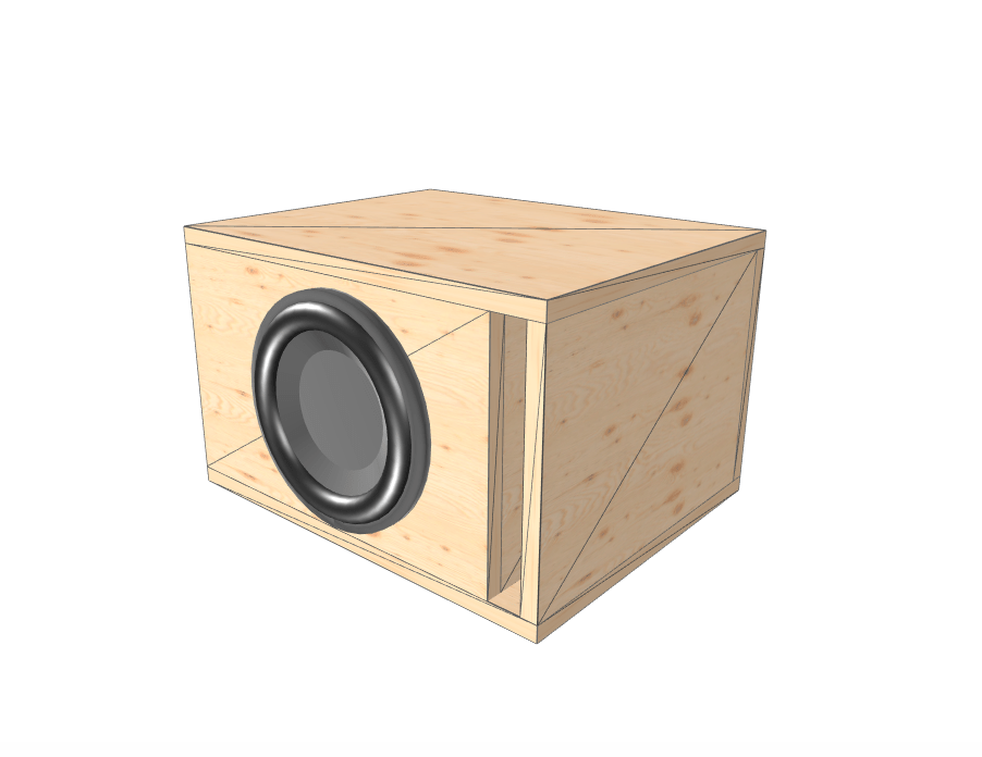 10" single Compact High Performance Glue it & Screw It Sub Enclosure - EZ DB's Designs