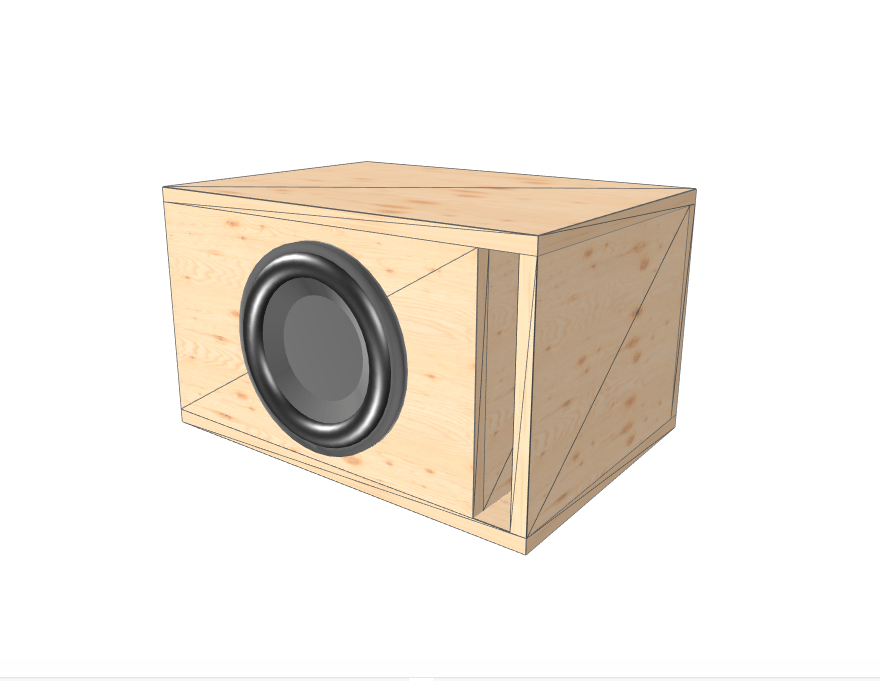 10" single High Output Glue it & Screw It Sub Enclosure - EZ DB's Designs