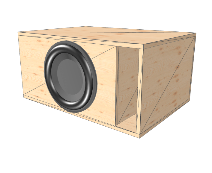 15" single High Output XL Glue it & Screw It Sub Enclosure - EZ DB's Designs