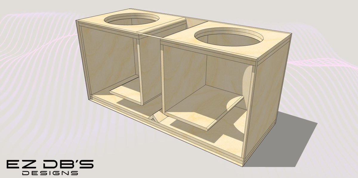 2 15's Premade Box Design - Subs Up, Port Up - EZ DB's Designs