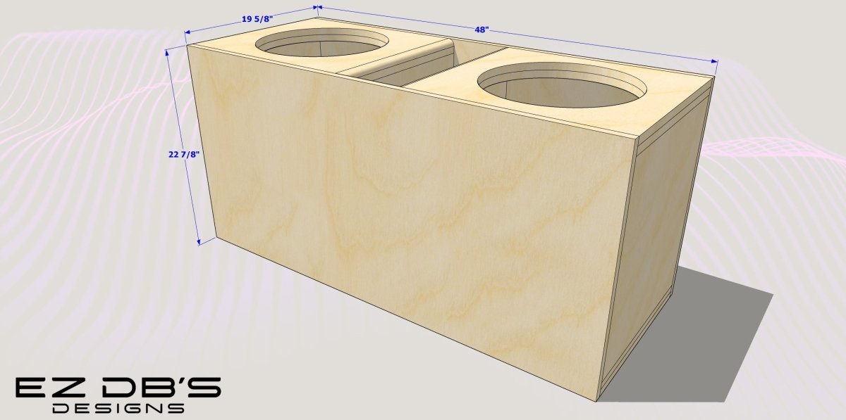 2 15's Premade Box Design - Subs Up, Port Up - EZ DB's Designs