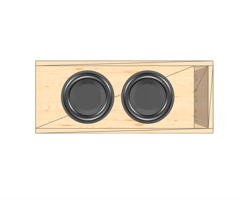 8" Dual Compact High Performance Glue it & Screw It Sub Enclosure - EZ DB's Designs