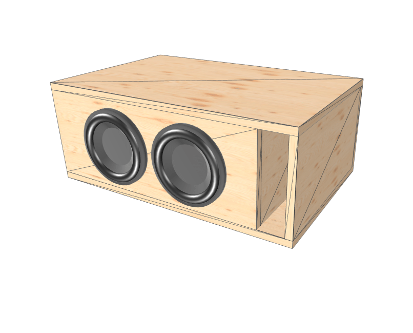 8" Dual High Output Glue it & Screw It Sub Enclosure. - EZ DB's Designs