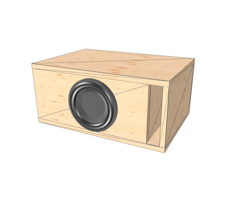8" Single High Output XL Glue it & Screw It Sub Enclosure - EZ DB's Designs