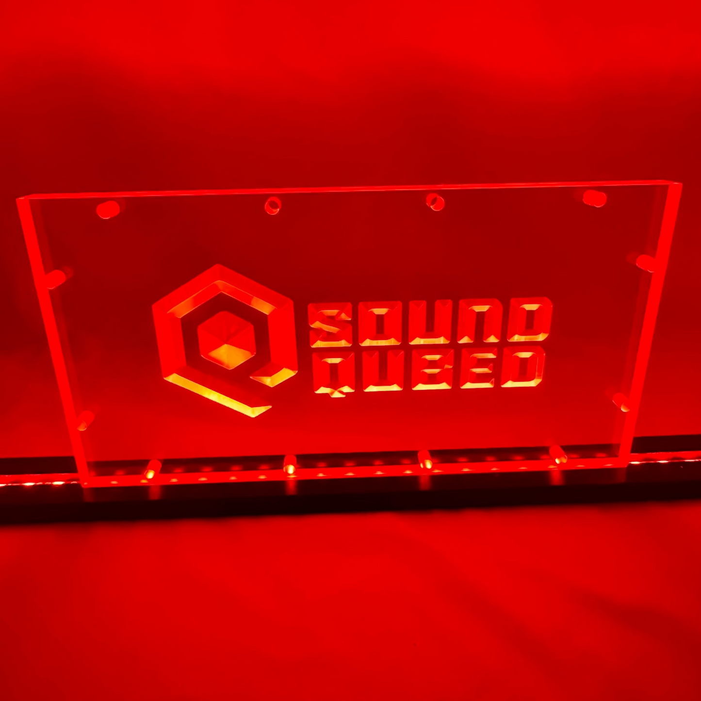 Sound Authority Plexiglass - 12" x 6" 3D Engraved Acrylic Window For Subwoofer Box