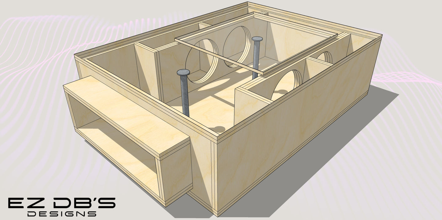 Custom 4th Order Bandpass Blow-Thru Box Design