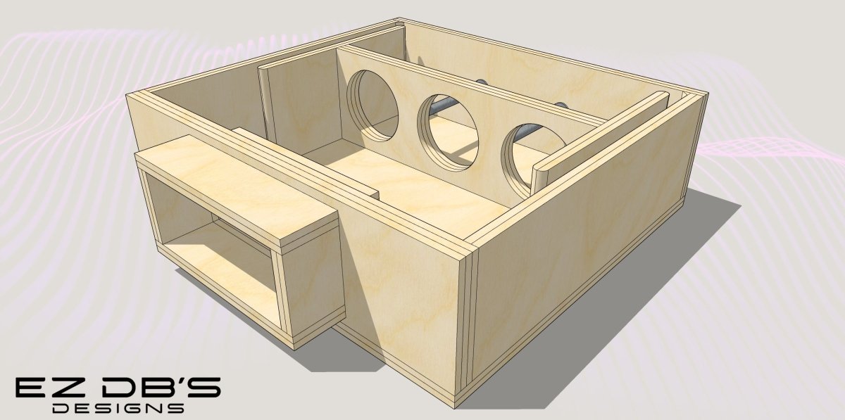 Custom 6th Order Bandpass Blow - Thru Box Design - EZ DB's Designs