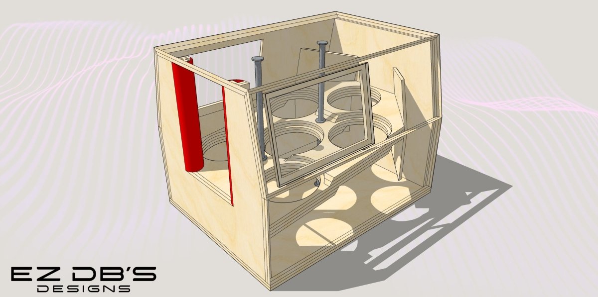 Custom 6th Order Bandpass Box Design - EZ DB's Designs