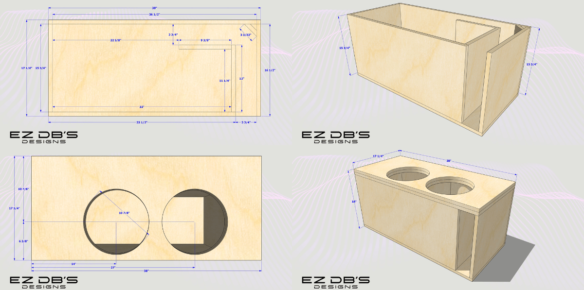 Custom Ported Box Design - EZ DB's Designs