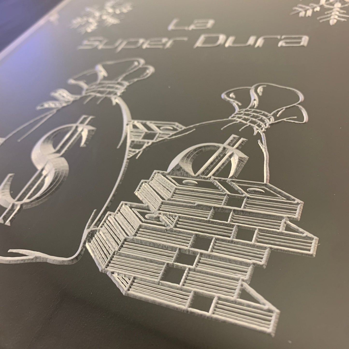 Sound Authority Plexiglass - 10" x 10" 3D Engraved Acrylic Window For Subwoofer Box