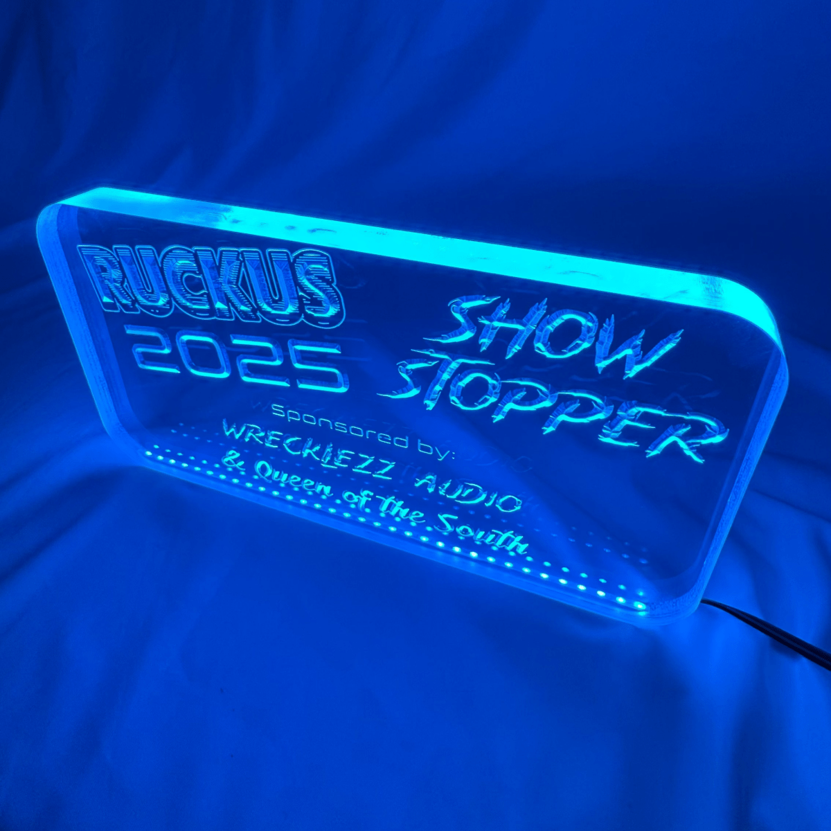 Sound Authority Plexiglass - 10" x 5" 3D Engraved Acrylic Window For Subwoofer Box - EZ DB's Designs