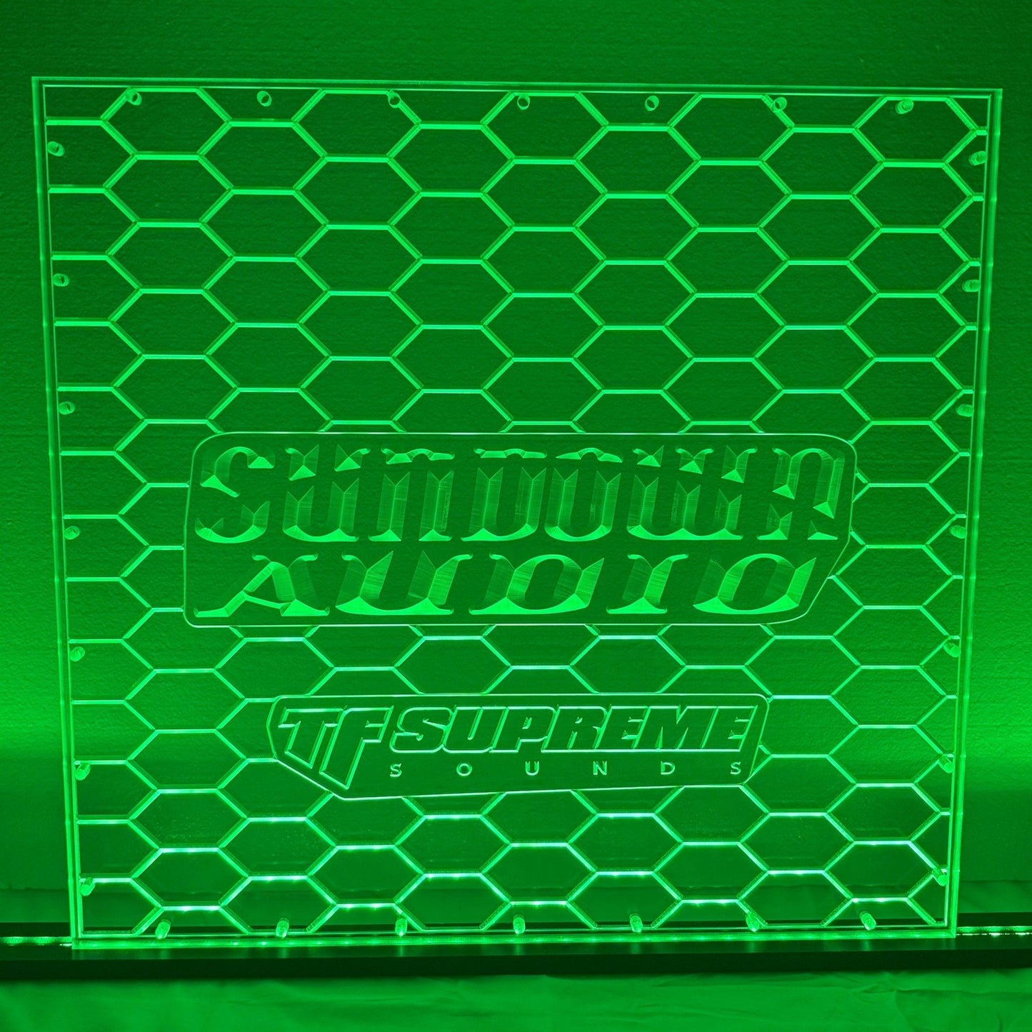 Sound Authority Plexiglass - 24" x 24" 3D Engraved Acrylic Window For Subwoofer Box