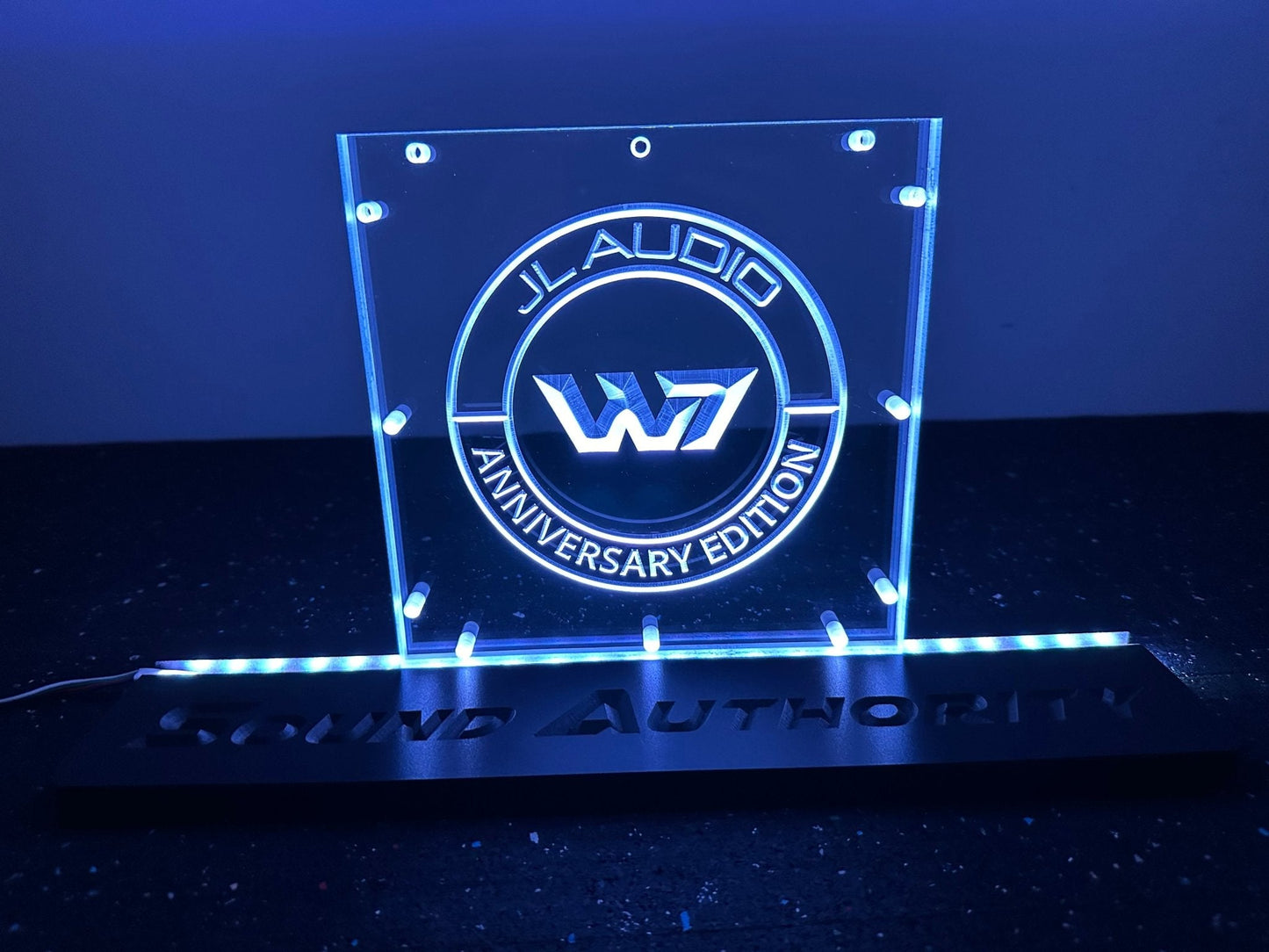 Sound Authority Plexiglass - 8" x 8" 3D Engraved Acrylic Window For Subwoofer Box