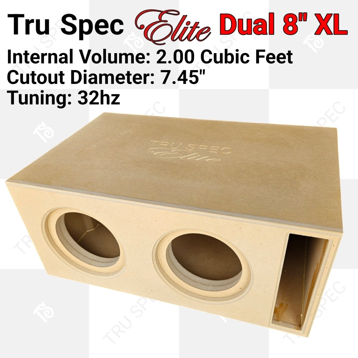 TRU SPEC ELITE Prefab Dual 8" Subwoofer Enclosure Sundown X - EZ DB's Designs