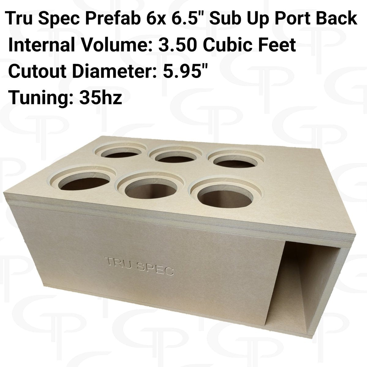 TRU SPEC Prefab 6x 6.5" Sub Up Port Back Subwoofer Enclosure - EZ DB's Designs
