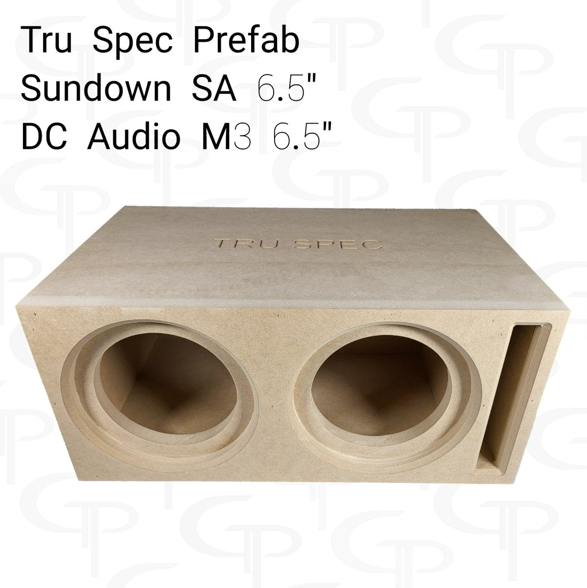 TRU SPEC Prefab Dual 6.5" Subwoofer Enclosure Sundown SA / DC M3 - EZ DB's Designs