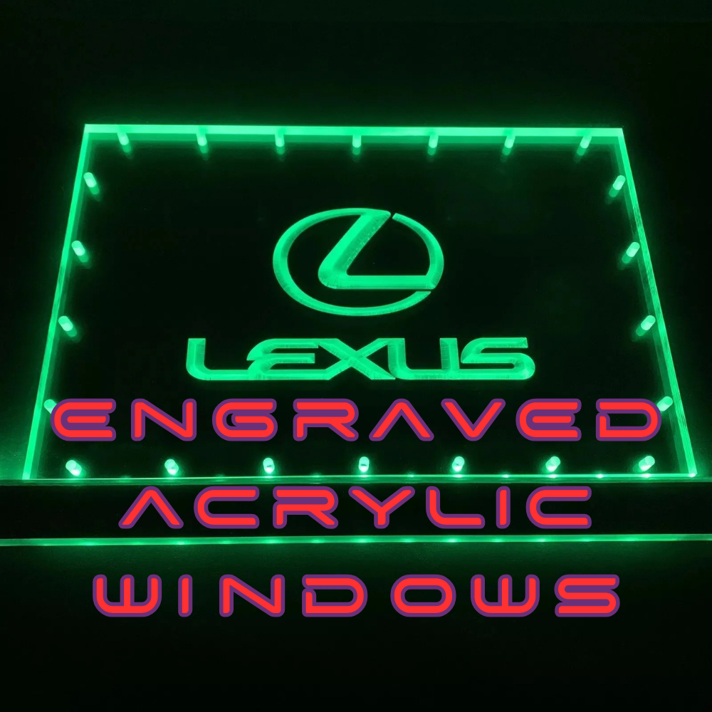 Sound Authority Plexiglass Windows - 3D Engraved