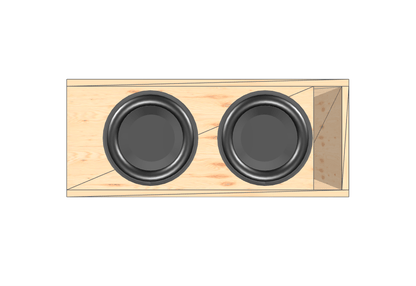 10" Dual Compact High Performance Glue it & Screw It Sub Enclosure - EZ DB's Designs
