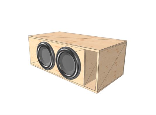 12" Dual High Output Glue it & Screw It Sub Enclosure - EZ DB's Designs