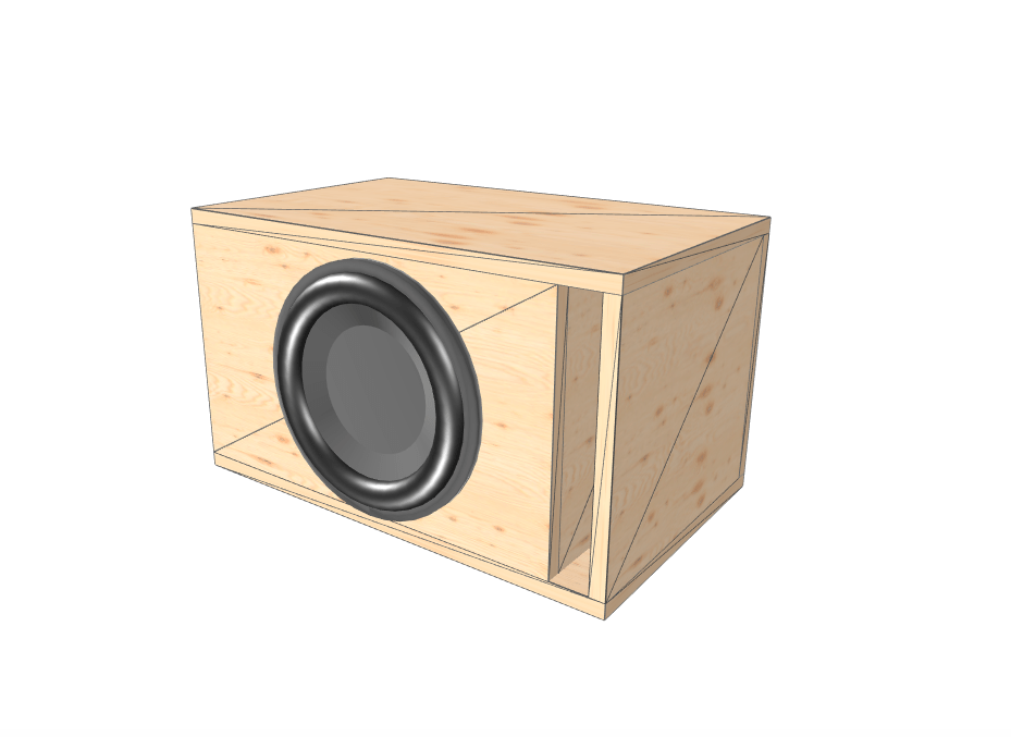 12" single Compact High Performance Glue it & Screw It Sub Enclosure - EZ DB's Designs