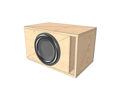 12" single Compact High Performance Glue it & Screw It Sub Enclosure - EZ DB's Designs