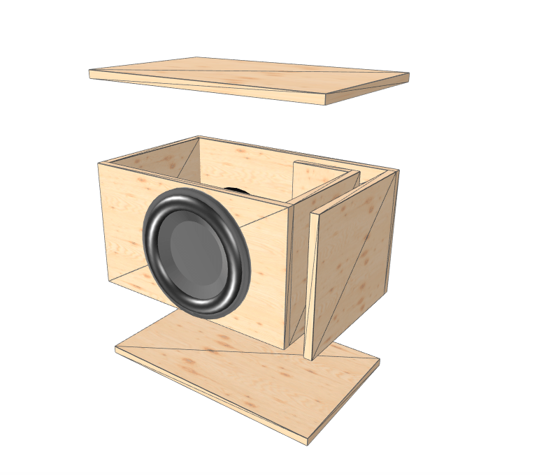 12" single Compact High Performance Glue it & Screw It Sub Enclosure - EZ DB's Designs