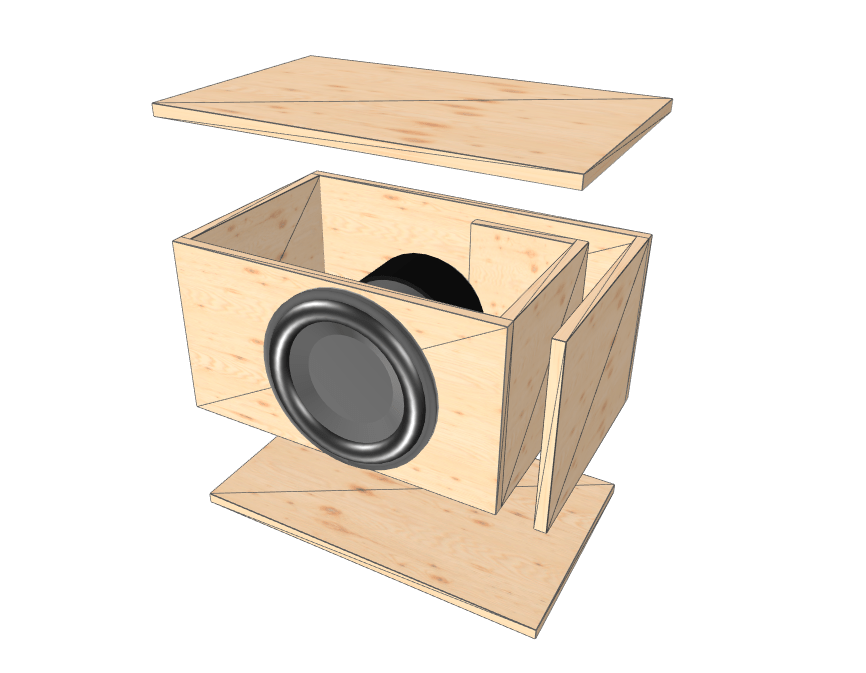 12" single High Output Glue it & Screw It Sub Enclosure - EZ DB's Designs