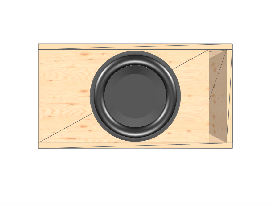 12" single High Output Glue it & Screw It Sub Enclosure - EZ DB's Designs
