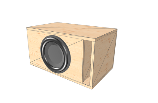 12" single High Output Glue it & Screw It Sub Enclosure - EZ DB's Designs