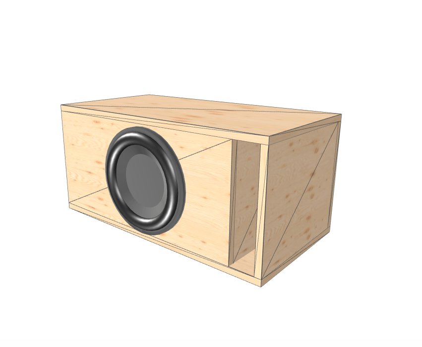 12" single High Output XL Glue it & Screw It Sub Enclosure - EZ DB's Designs