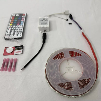12 Volt Automotive & Marine LED Strip (RGB) W/ Remote. Multi Color Light Kit