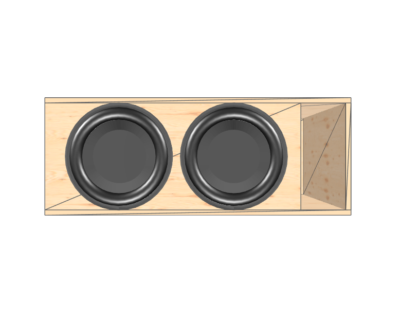 15" Dual Compact High Performance Glue it & Screw It Sub Enclosure - EZ DB's Designs