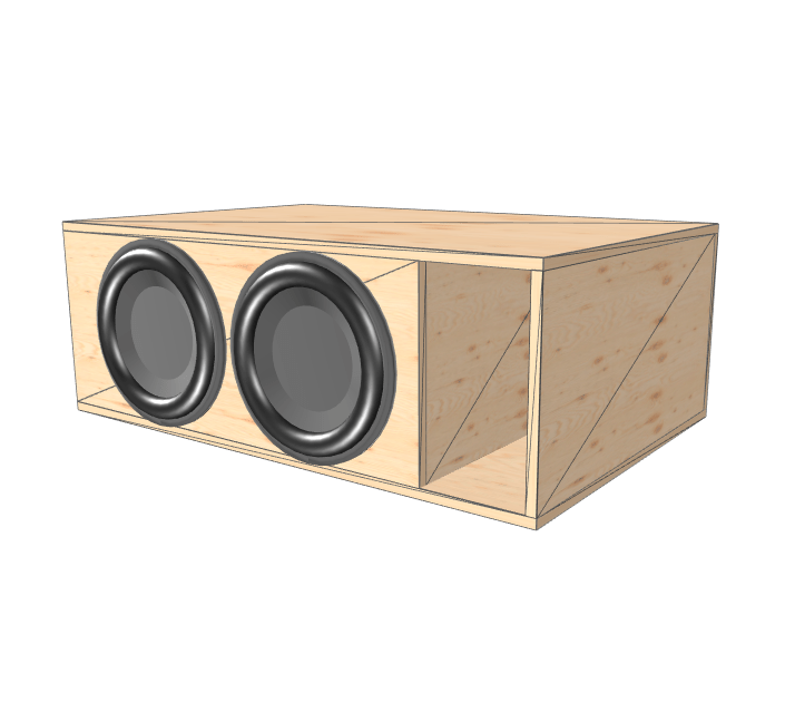 15" Dual High Output Glue it & Screw It Sub Enclosure - EZ DB's Designs