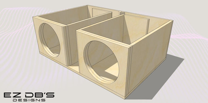 2 12's Premade Box Design - Subs Back, Port Back – EZ DB's Designs