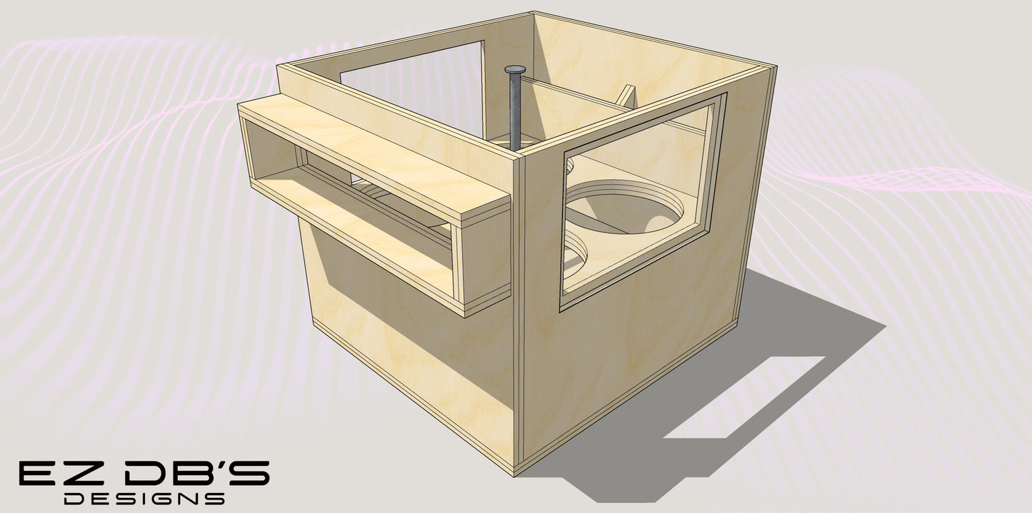 Custom 6th Order Bandpass Blow-Thru Box Design