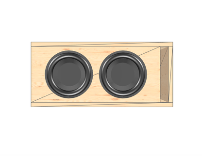 8" Dual Compact Glue it & Screw It Sub Enclosure - EZ DB's Designs