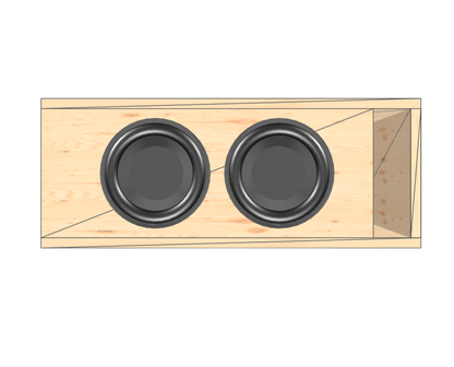 8" Dual High Output Glue it & Screw It Sub Enclosure. - EZ DB's Designs