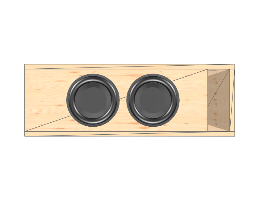 8" Dual High Output XL Glue it & Screw It Sub Enclosure. - EZ DB's Designs