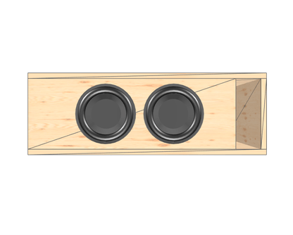 8" Dual High Output XL Glue it & Screw It Sub Enclosure. - EZ DB's Designs