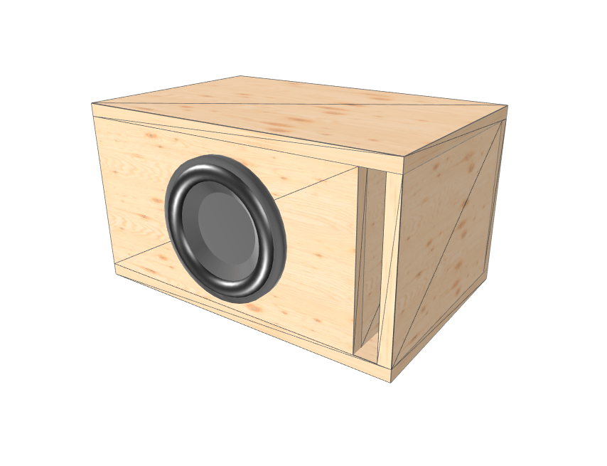 8" Single High Output Glue it & Screw It Sub Enclosure - EZ DB's Designs
