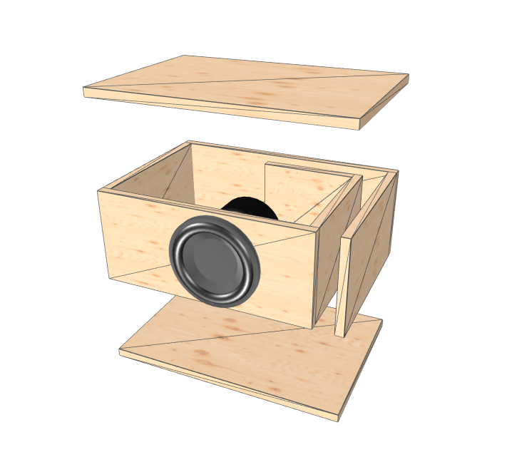 8" Single High Output XL Glue it & Screw It Sub Enclosure - EZ DB's Designs