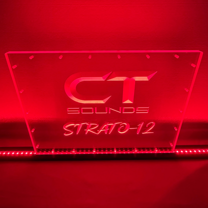 Sound Authority Plexiglass - 20" x 15" 3D Engraved Acrylic Window For Subwoofer Box