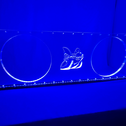 Sound Authority Plexiglass - 36" x 12" 3D Engraved Acrylic Window For Subwoofer Box