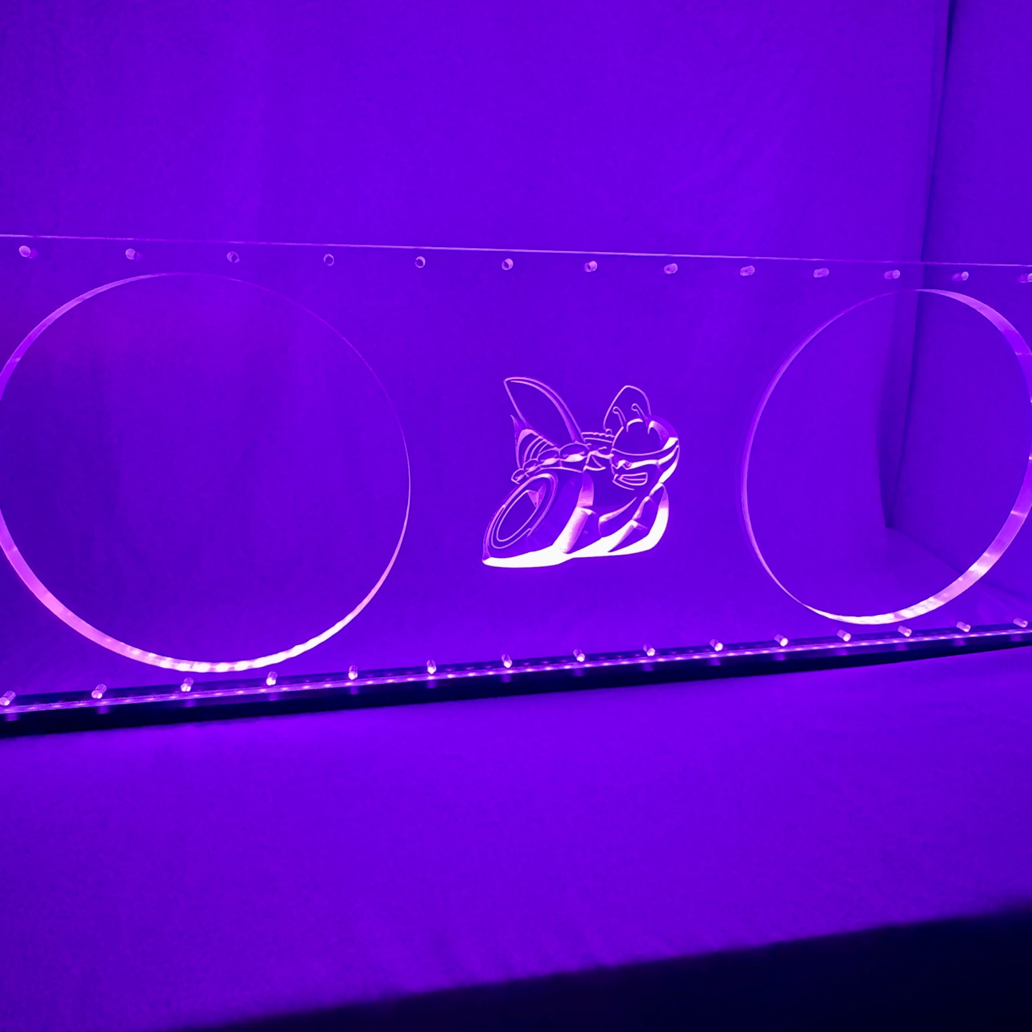 Sound Authority Plexiglass - 36" x 12" 3D Engraved Acrylic Window For Subwoofer Box