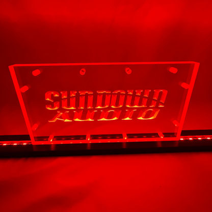 Sound Authority Plexiglass - 10" x 5" 3D Engraved Acrylic Window For Subwoofer Box