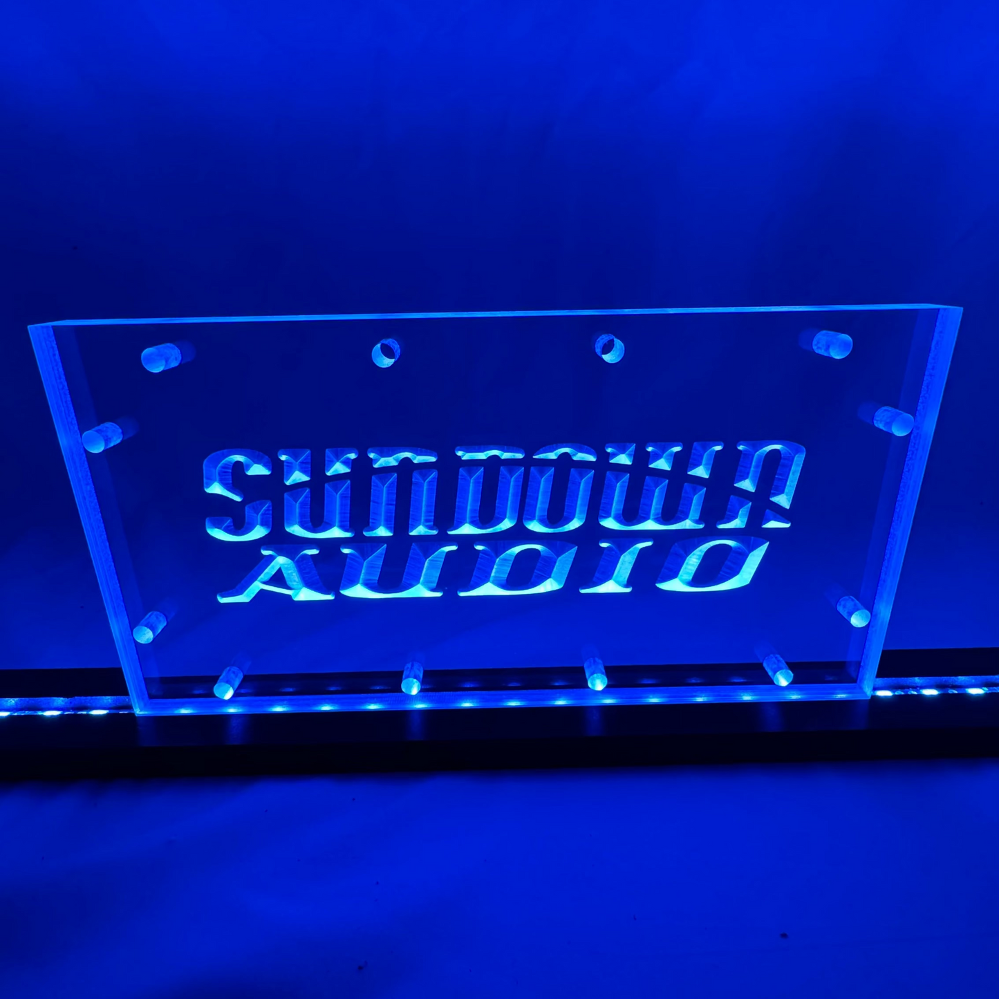 Sound Authority Plexiglass - 10" x 5" 3D Engraved Acrylic Window For Subwoofer Box