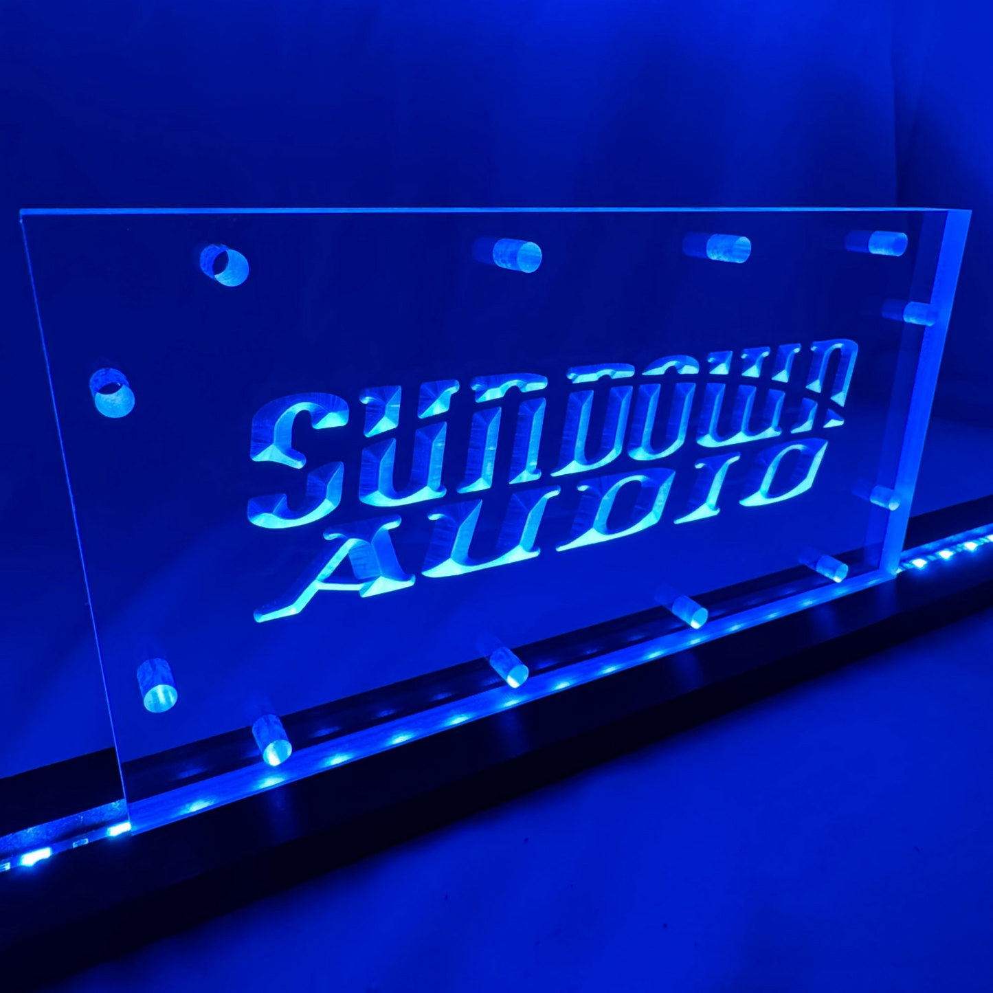 Sound Authority Plexiglass - 10" x 5" 3D Engraved Acrylic Window For Subwoofer Box