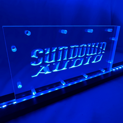 Sound Authority Plexiglass - 10" x 5" 3D Engraved Acrylic Window For Subwoofer Box