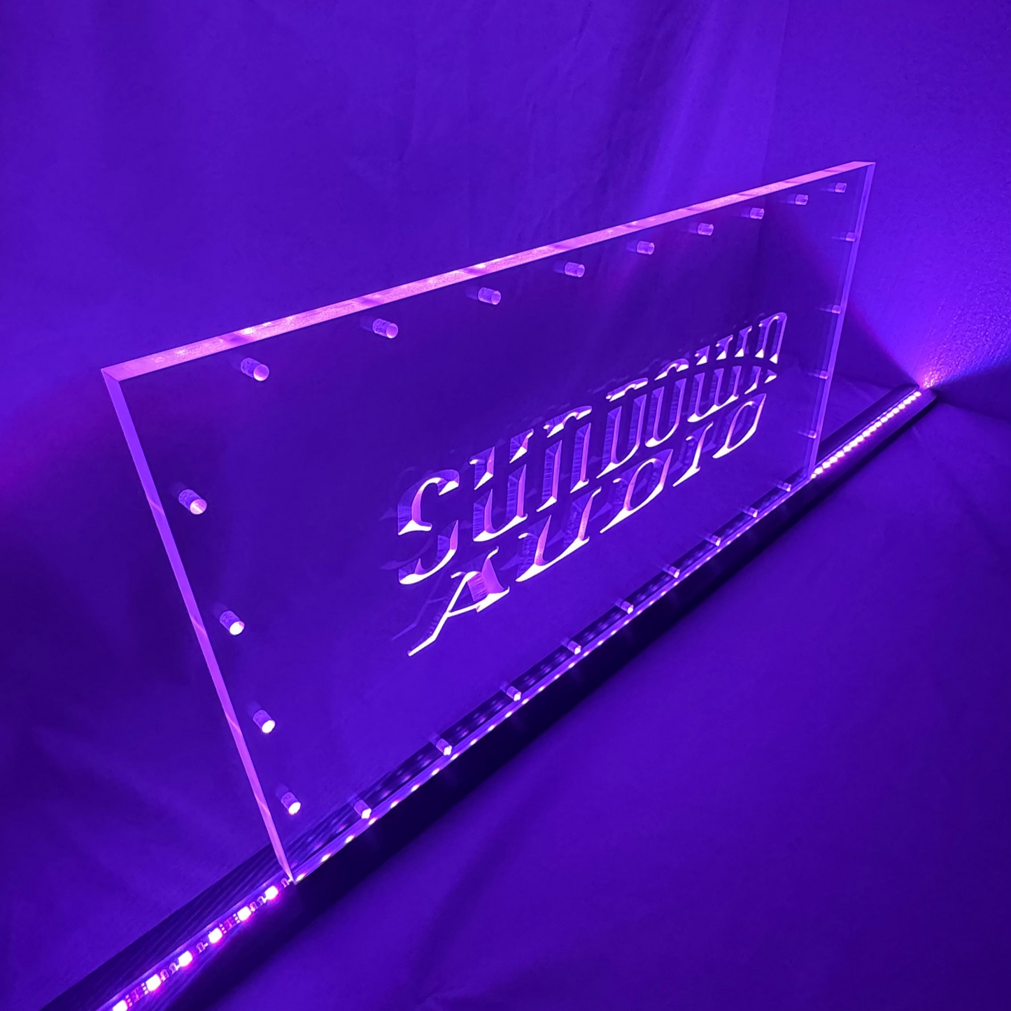 Sound Authority Plexiglass - 24" x 12" 3D Engraved Acrylic Window For Subwoofer Box
